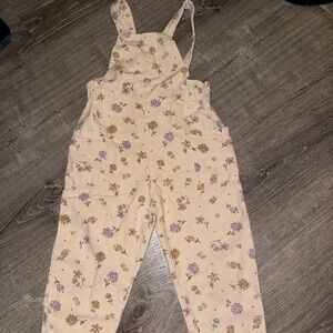 Zara flower overalls